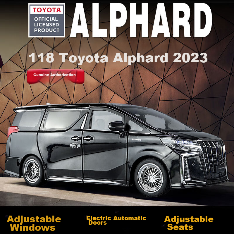 Heimanba Erfa Black 1:18 Business Car Model, Realistic Alloy Children's Toy Car, Model Toy Decoration, Toy Vehicle