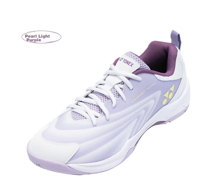 YONEX Badminton Shoes for Women, Professional Shock-Absorbing Sports Shoes SHBCFT2EX, Pearl Light Purple, Size 37 14