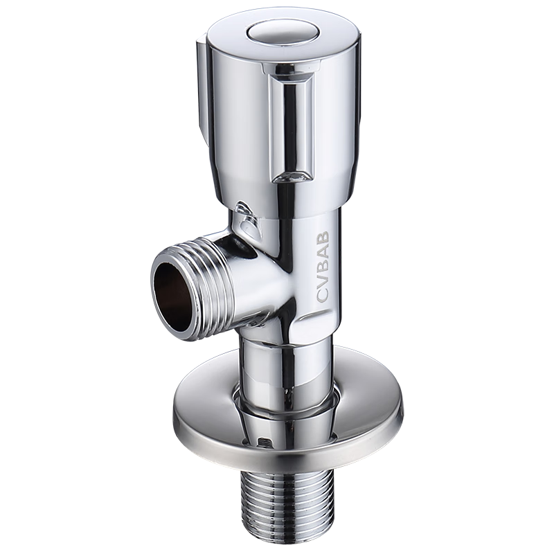 CVBAB Extended Angle Valve, Stainless Steel Thickened Hot And Cold Water Quick-Open Triangular Valve, 1/2 Inch Angle Valve, Stop Valve CV1607
