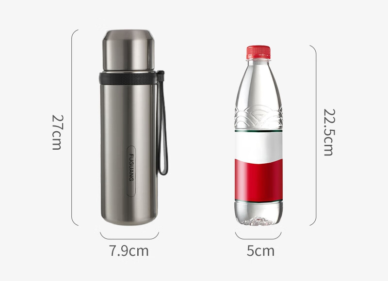 Fuguang Insulated Mug, 316L Stainless Steel Water Cup, Large Capacity for Men And Women, Keeps Cold, Tea Infuser Cup, JINGDONG Limited Editio 16