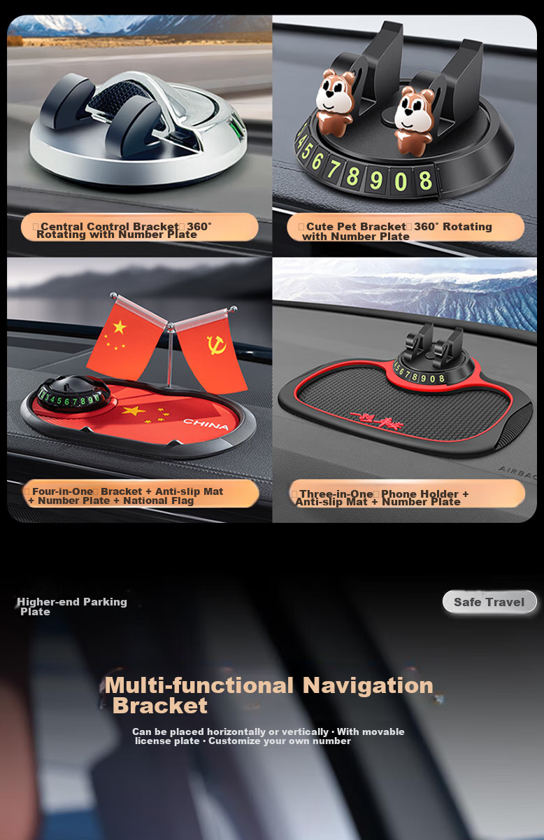 Jiabolan Car Phone Holder, Car Navigation Mount, Air Vent And Dashboard Dedicated Anti-Slip Fixer, Universal for Tesla 5