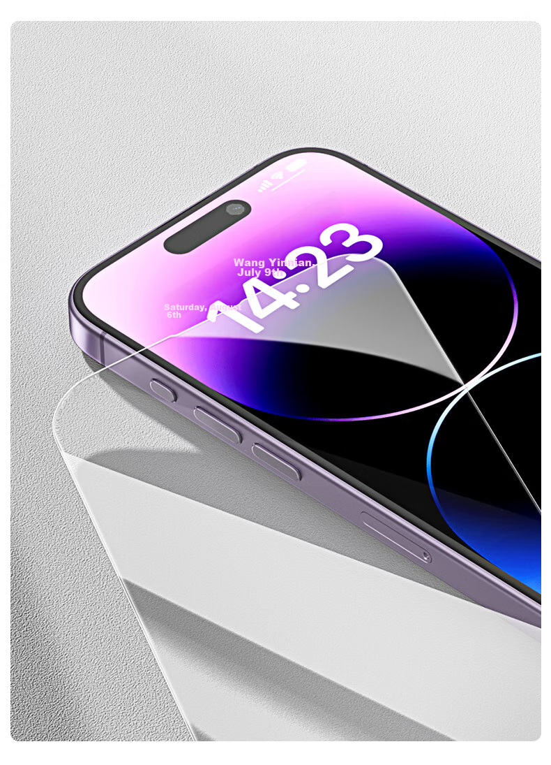 BIAZE [Ultra-Fast Repair 2 Pieces] Suitable for Apple 16e Hydrogel Soft Film, IPhone 14/13/13Pro Screen Protector, High-Definition Non-Tempered Full Adhesive Protective Film JM200 10
