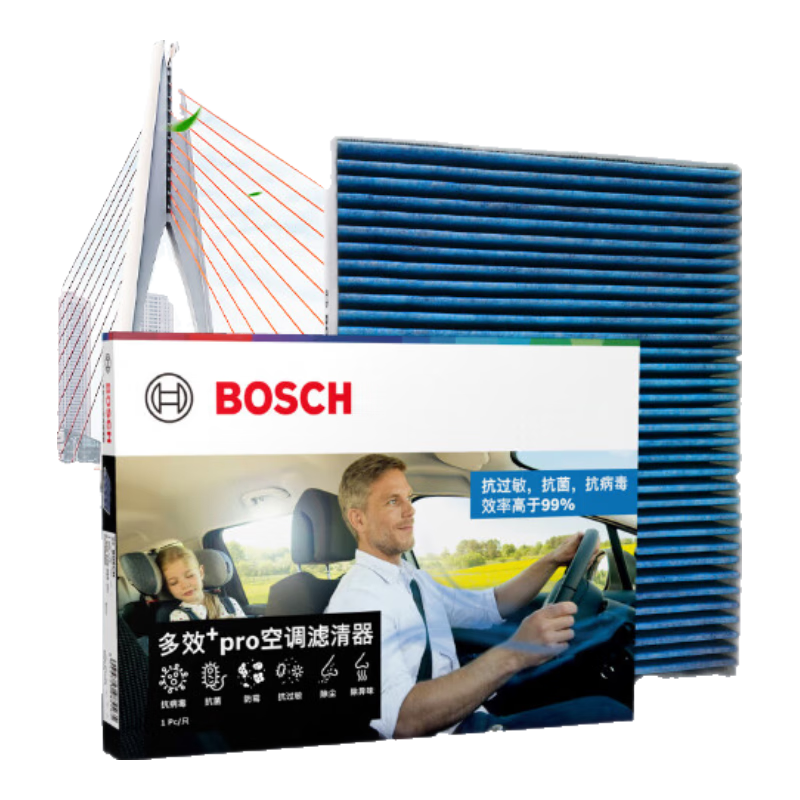 BOSCH Air Conditioning Filter 8623 for Corolla, Vios, Levin, RAV4, Corolla Cross, Crown, Camry, Highlander, Lexus