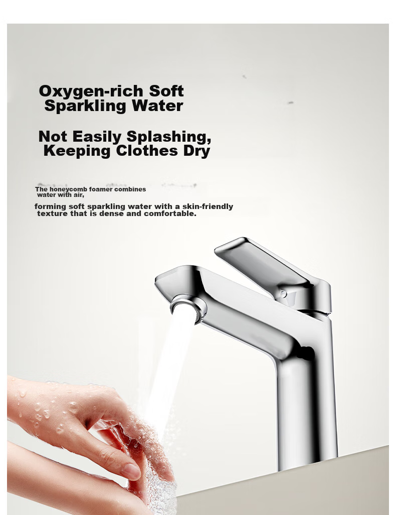 JOMOO Bathroom Sink Faucet, Hot And Cold Dual Control Tap for Washbasin, Single Handle Single Hole 32680 11