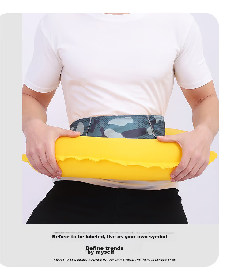 ASORAIN Portable Automatic Inflatable Life Belt, Adult Life Jacket with Orange Belt And Pocket for Water Rescue 2