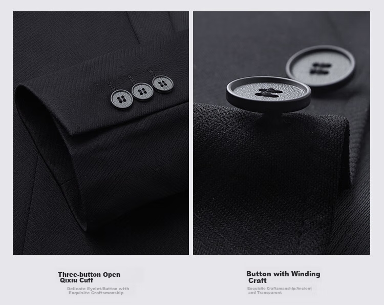 FIRS Men's Suit, Four-Season Style, Lightweight, Breathable, Crisp, Slim-Fit, Notch Lapel, Commuter Work Jacket 8