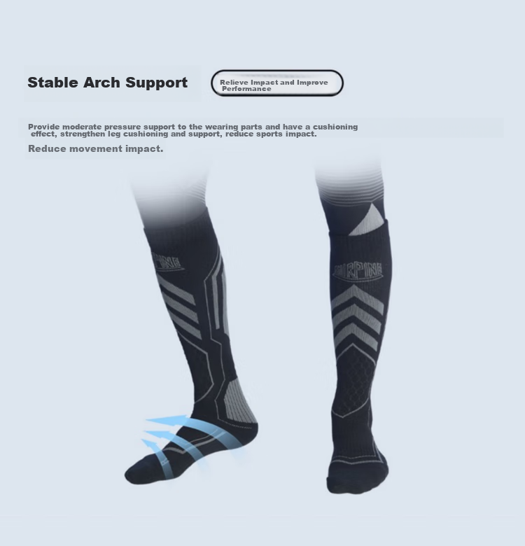 SURPINE Professional Ski Socks for Men And Women, Warm Compression Wool Long Outdoor Sports Socks 6