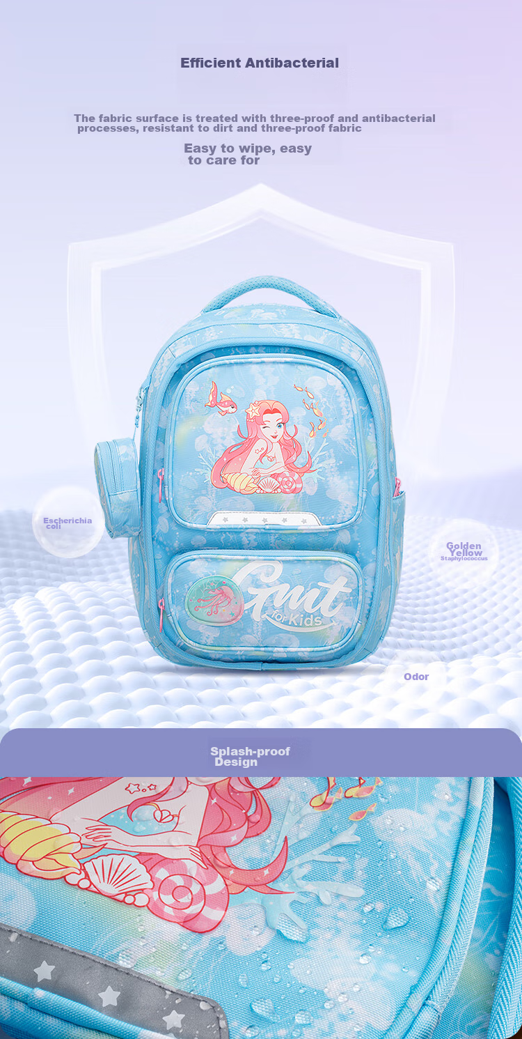 Gmt for Kids Backpack, Elementary School Student Shoulder Bag, Children's Ultra-Light Spine Protection And Load Reduction Gift, Expandable Backpack for Grades 1-6, Women Fish Desig 6