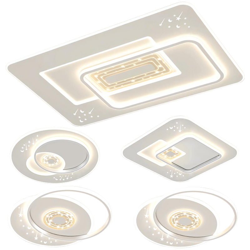 HD LED Full Spectrum Ceiling Light, New Eye-Protection Living Room Light, Bedroom And Dining Room Whole-House Lighting Fixture [Installation Included]