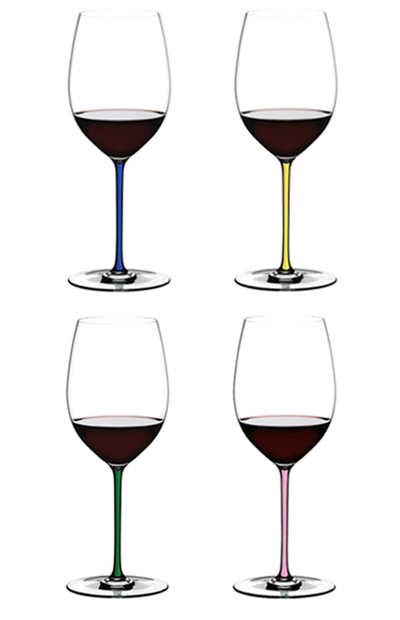RIEDEL Brilliant Series Cabernet/Merlot Wine Glass with Mint Green Stem Handmade 625ml Single Piece 2