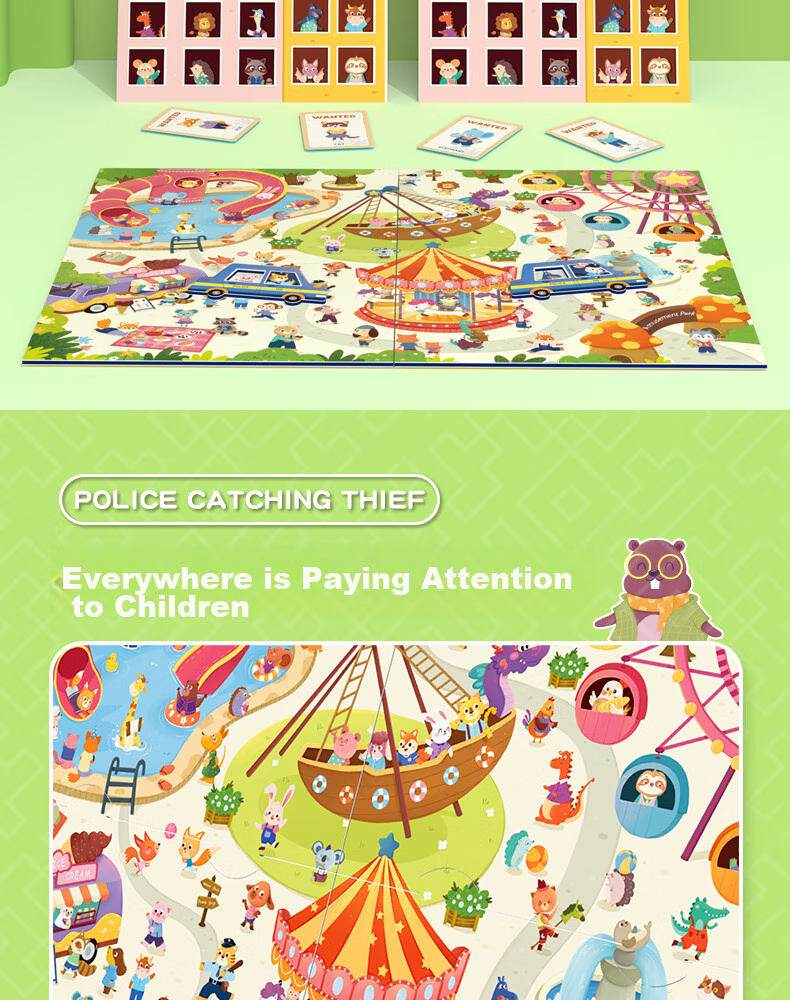 Pinwheel Children's Board Game Gift, Two-Player Battle, Concentration Training, Attention-Enhancing Toy, Bunny Dance Party 10