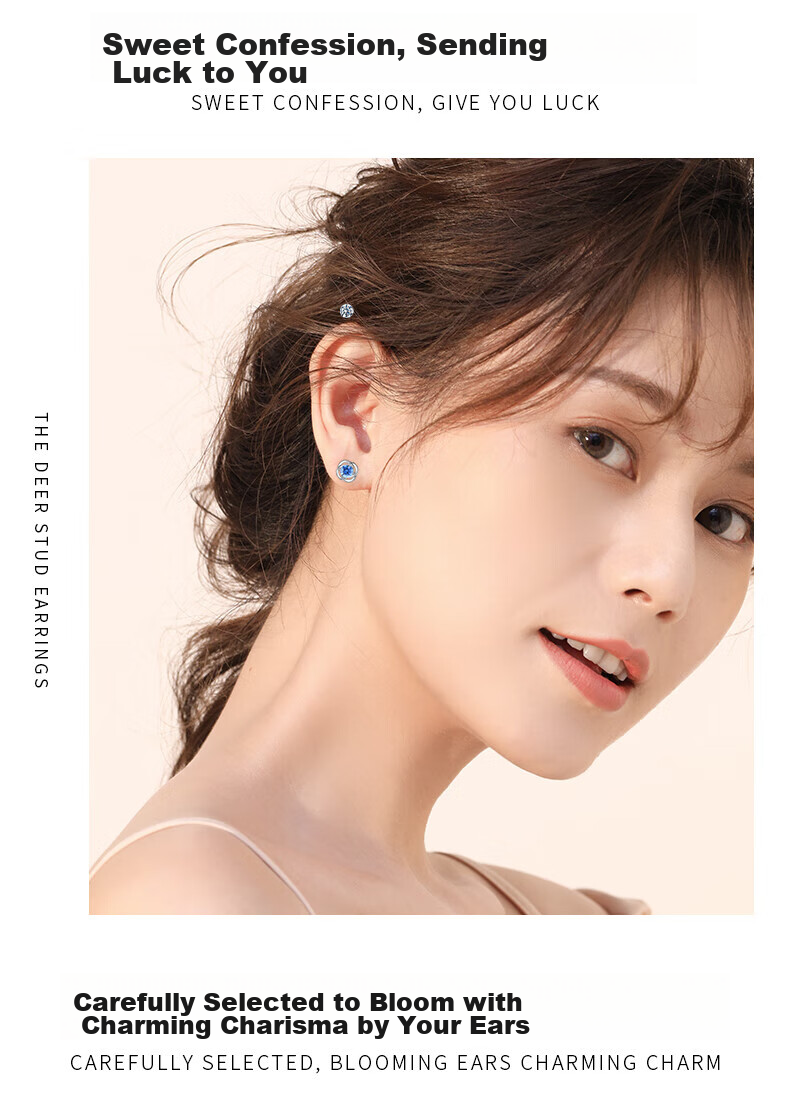 GLTEN Four-Leaf Clover Hetian Jade Pure Silver Stud Earrings for Women, 2026 New Birthday Mother's Day Gift, Practical Present for Mom And Elders 8