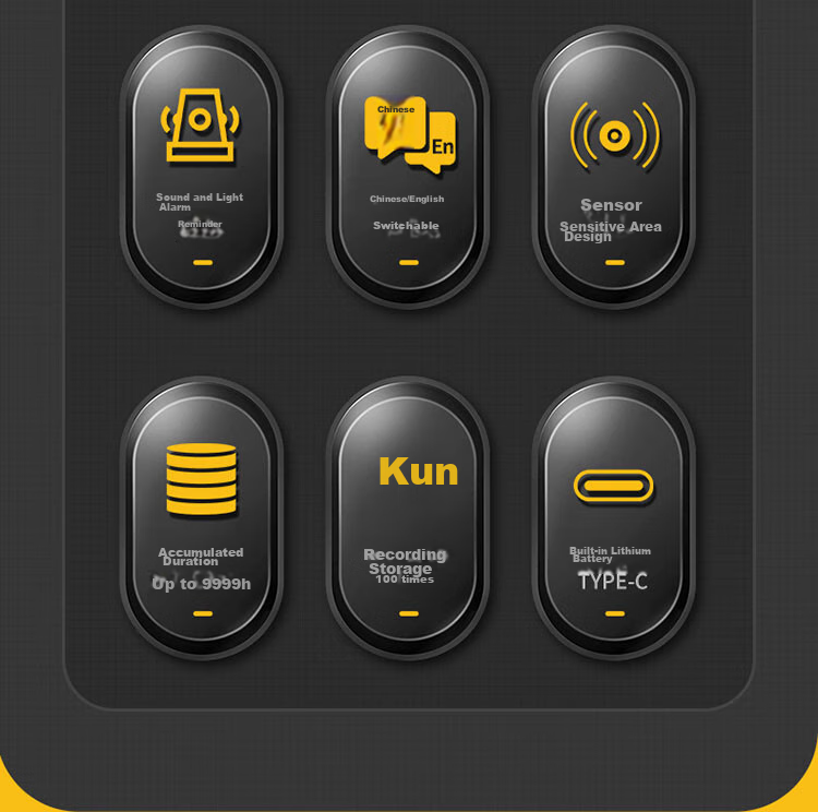 Aikesi Nuclear Radiation Detector, Personal Dosimeter Alarm, X-Ray Beta Gamma Radiation Ray CT Room Geiger Counter 7