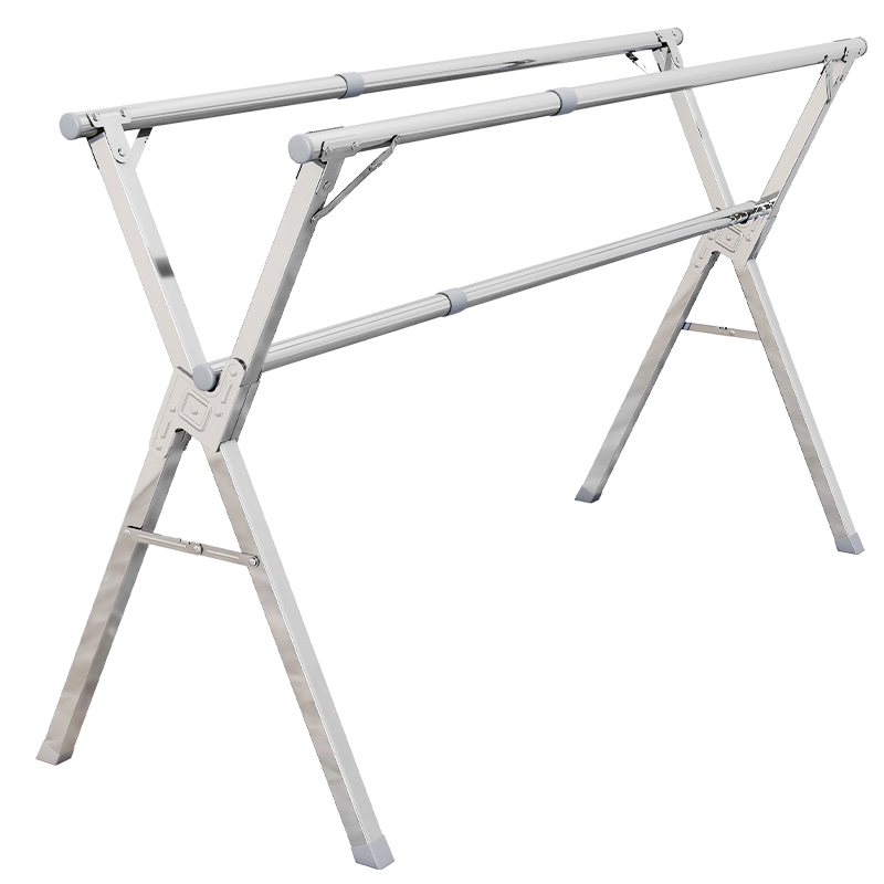 MAPLE FASHION Clothes Drying Rack, Floor-Standing Drying Pole, Balcony Clothes Hanger, Foldable Stainless Steel Indoor And Outdoor Extendable Drying Rack, Quilt Drying Rack, Clothes Hanger