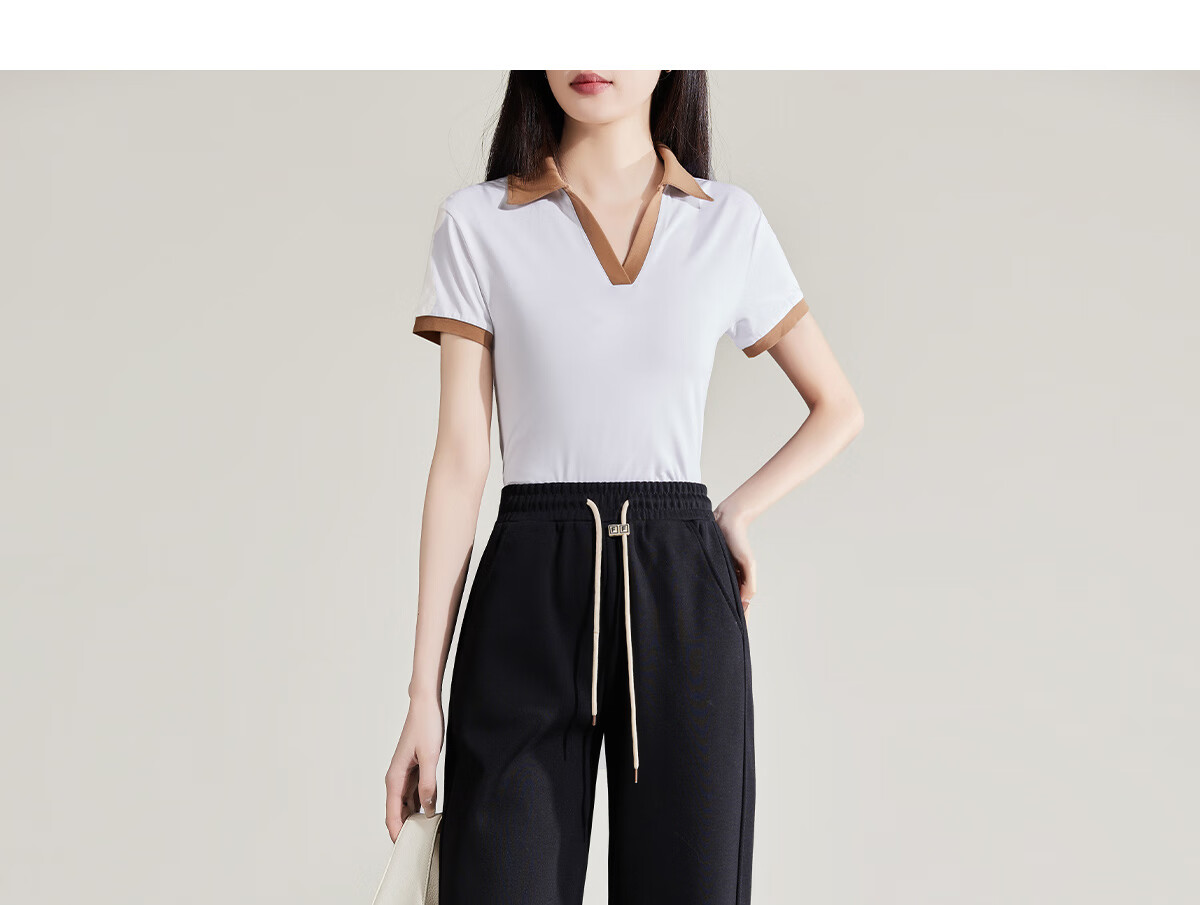 Halo Queen Women's Joggers with Elastic Waistband And Drawstring, Casual Pants for Spring And Autumn, Loose-Fitting Slimming Sweatpants H13QR1953 44