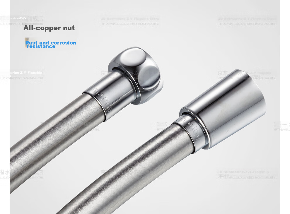 Submarine DG150 Shower Hose, Shower Head Flexible Hose, 1.5-Meter Anti-Tangle Shower Pipe 23