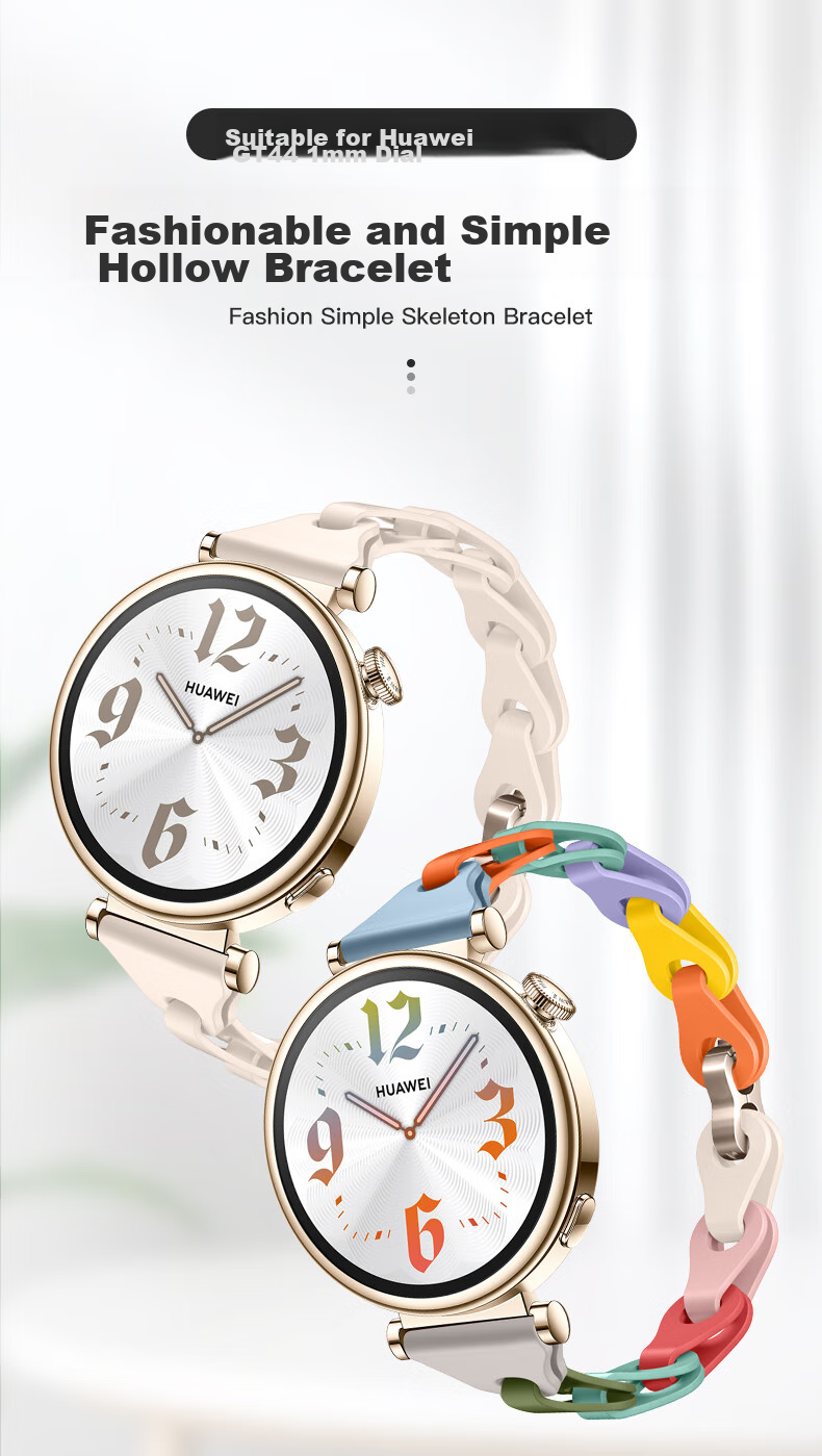 Weiqiantu [Women's Silicone] Watch Band Compatible with Huawei GT7/GT6/GT5/Watch6/pro, Women's GT4/GT5pro Watch Strap, 41mm Sports Band for 41/43mm Wome 1