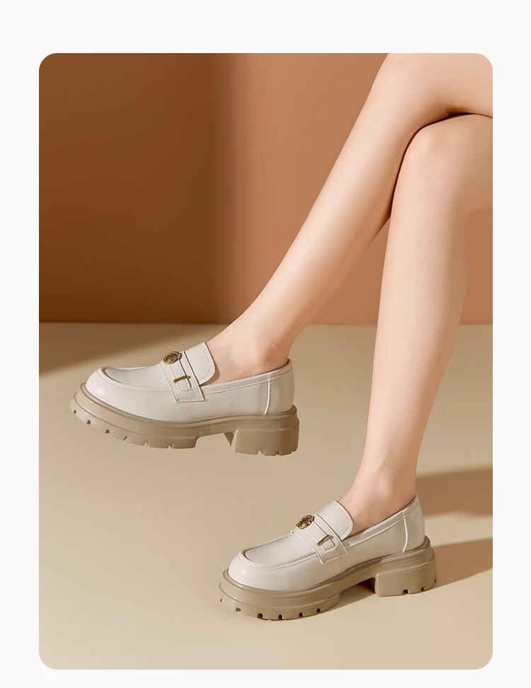 Dusto Women's Loafers, Spring 2026 New Fashion Casual Elegant Chunky Mid-Heel Slip-On Round Toe Shoes for Wome 9