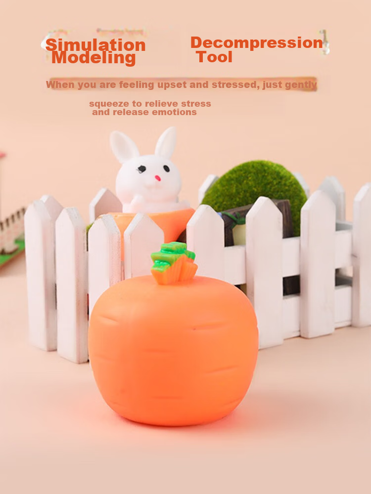 Huashimeng Squeeze Toy Rabbit, Stress Relief Ball, Creative Office And Children's Prank, Decompression Gadget 3