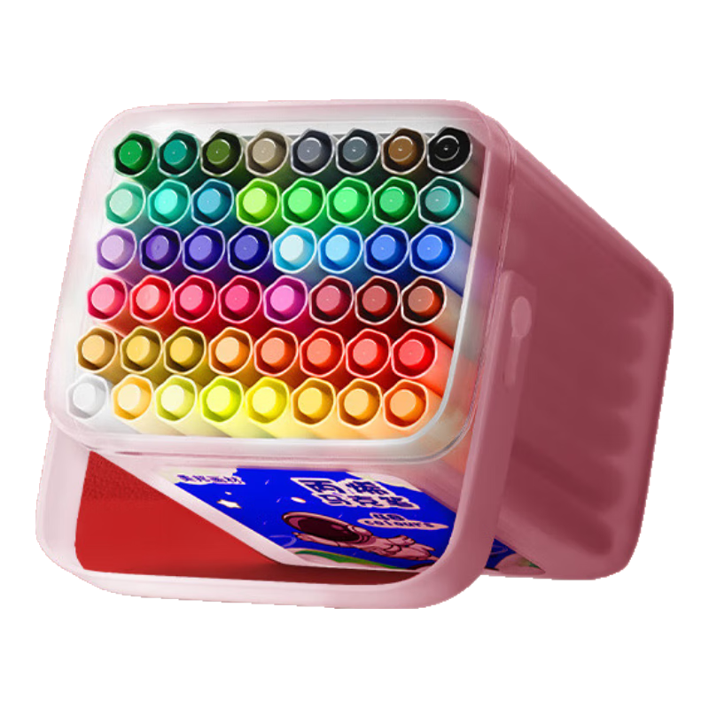 BGI-WAPM Acrylic Markers, Waterproof Drawing Shoes, Hand-Drawn DIY Graffiti Pen Set, Paint Brushes, Clothing T-Shirt Stone Wood Glass Coloring Pigments, Water-Based Watercolor Pens, 48 Colors Classic Colors Art Educatio
