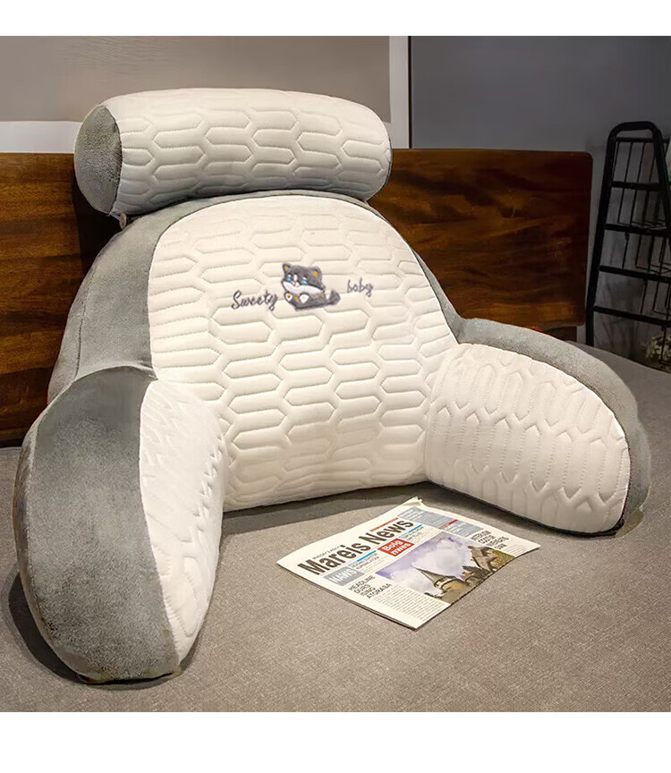 Jingmao Bed Headrest Lumbar Support Cushion Backrest Pillow Waist Cushion Office Dormitory Soft Bed Backrest Sofa Throw Pillow 9