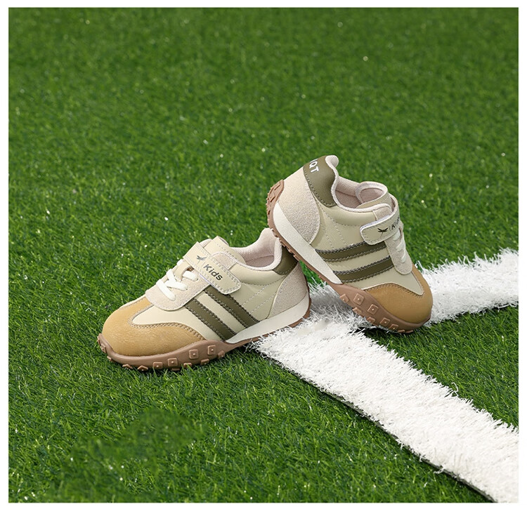 RED DRAGONFLY Children's Spring And Summer Shoes, Boys And Girls Soft-Soled Sports Sneakers, Casual Training Shoes Q43CYXX470, Beige Blue, Size 31 18