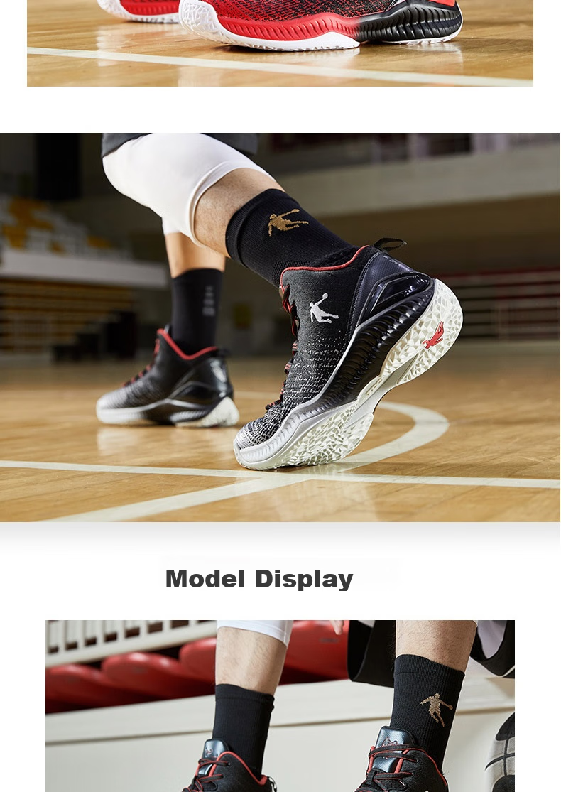 QIAODAN Basketball Shoes for Men, Summer Mesh Breathable Shock-Absorbing Wear-Resistant Youth Comfortable Sneakers 10