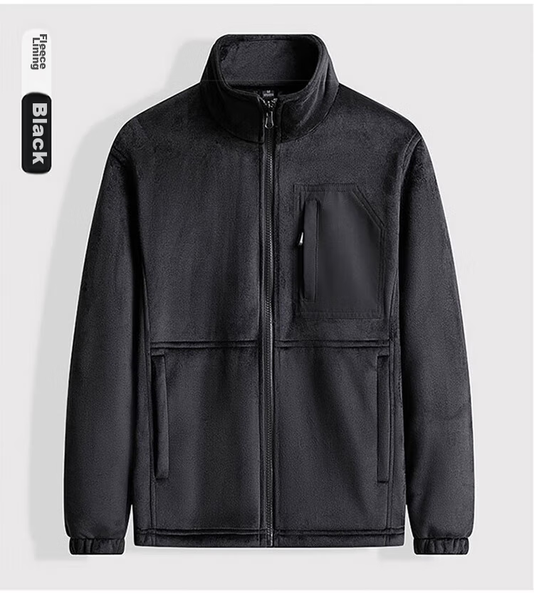 JEEP SPIRIT Men's Three-In Jacket, Autumn And Winter Casual Loose-Fitting Hooded Workwear Coat for Me 22