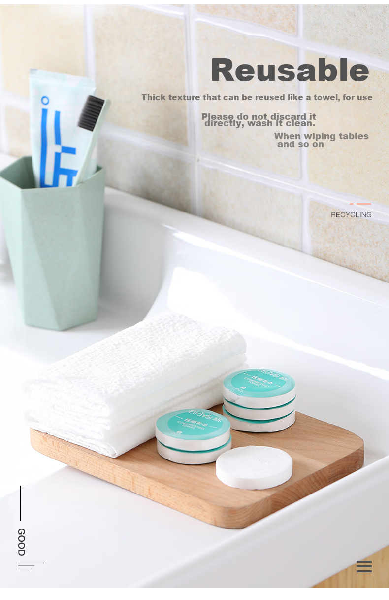 Etravel Disposable Bath Towel Set for Business Trips And Travel, Compact Face Towels for Men And Women (70*100) 9