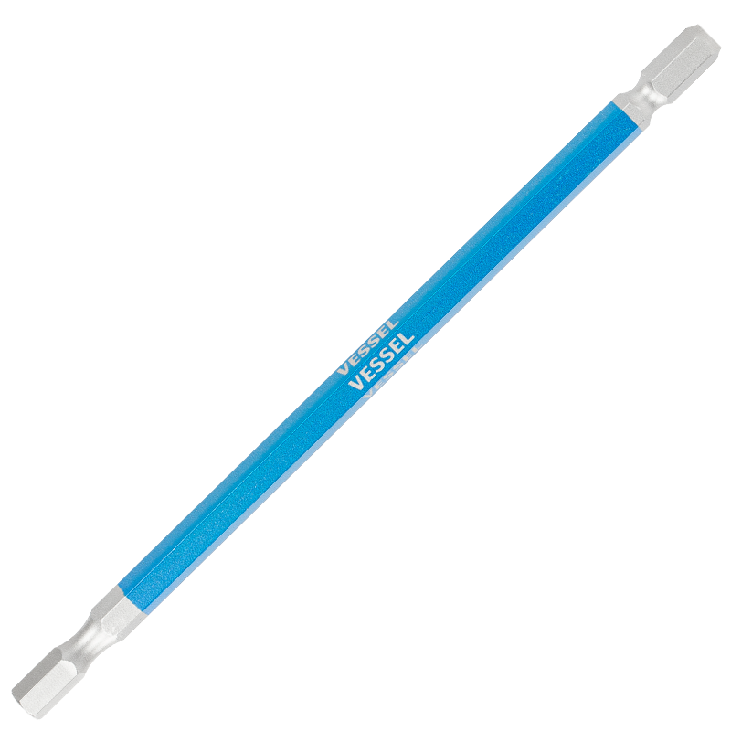 VESSEL Weiwie GSH060L Steel Colored Hexagon Screwdriver Bit, Strong Magnetic Hexagonal Key Screwdriver, H6.0X150mm, 1 Piece