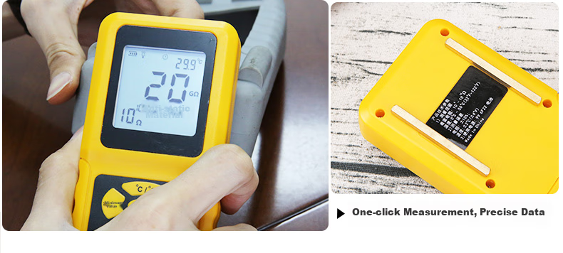 Xima AS982 Surface Resistance Tester, Impedance Meter, Insulation Resistance Detector, Electrostatic Tester 6