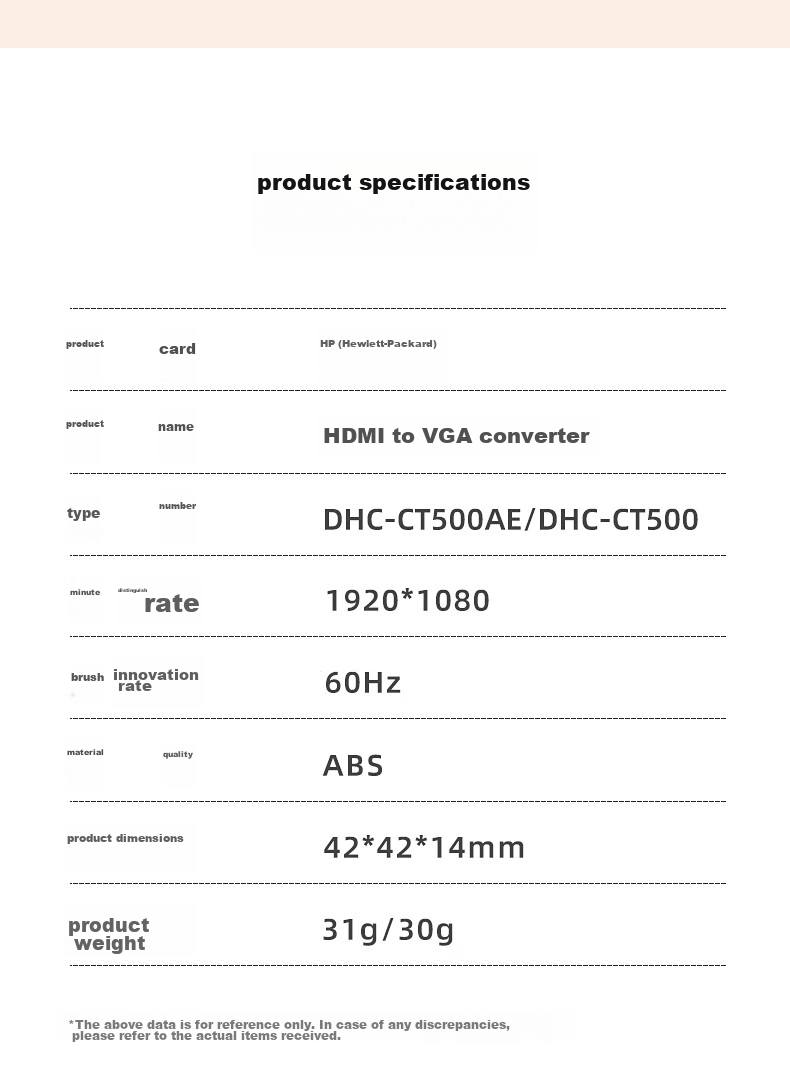 HP HDMI to VGA Converter with Audio And Power Supply, HD Video Adapter, for Desktop Computers, TV Boxes, Handheld Games, PS5, Connecting to Monitors And Projectors for Large Screens 17