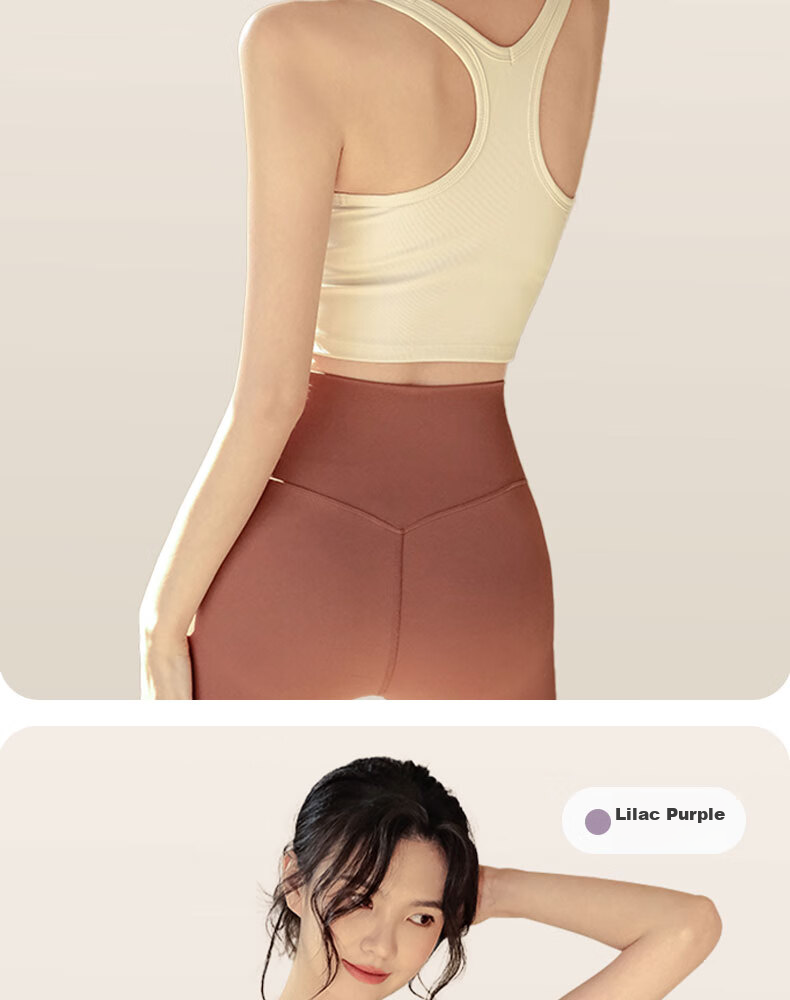 XUEXIMAN Yoga Sports Bra Tank Top for Women with Chest Pads, Running Outer Wear Quick-Dry Ribbed Racerback Fitness Wear 14