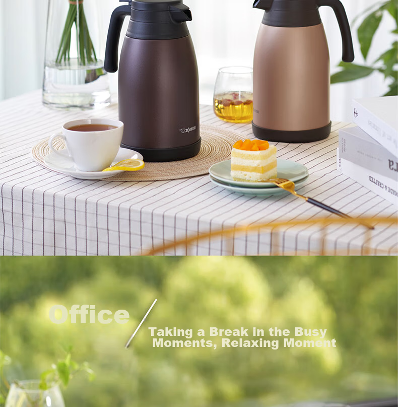 ZO JIRUSHI Insulated Bottle, Large Capacity, 304 Stainless Steel, Insulated for Home And Office Use, Portable Water Bottle, Hot Water Thermos, RA1.5L 8