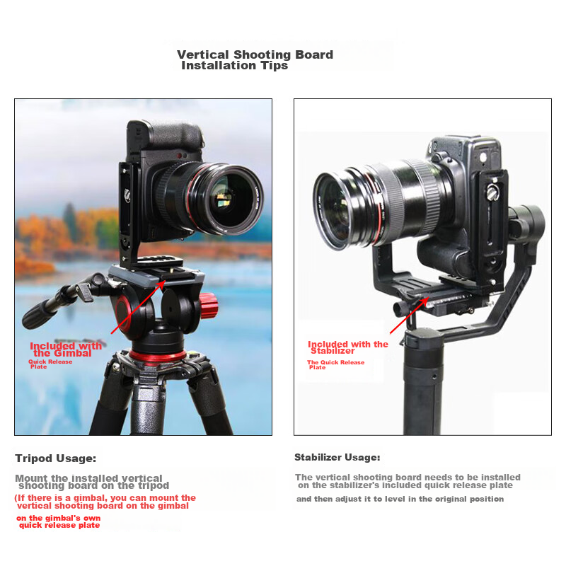 Earlymen EM-L90 Vertical L-Shaped Tripod, Compatible with Mirrorless And DSLR Cameras, Gimbal Monopod, Suitable for Zhiyun Smooth 4/Weebill 2/Luxy RS2/RS3/Stabilizer 8