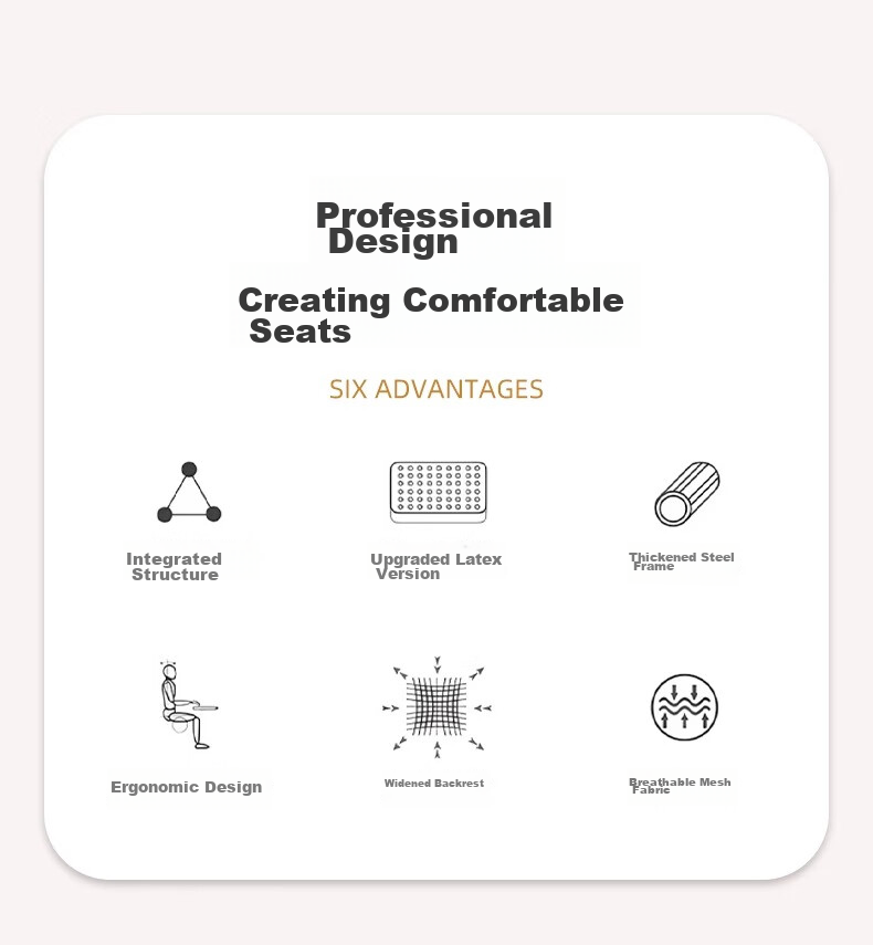 Yilinju Gaming Chair, Ergonomic Chair, Computer Chair, Office Chair, Executive Chair, Long-Sitting Chair with Backrest 3