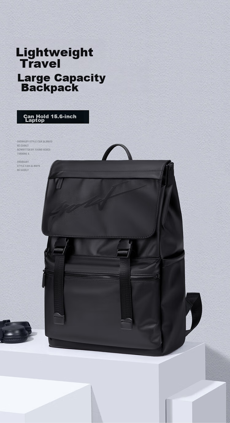 GOLF Backpack for Men And Women, Travel Laptop Bag 15.6/16 Inch, Student Bookbag with Flip Cover, Contrasting Colors, Business Trip Backpack 1