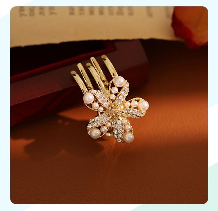 CHIMERA 2 Pieces Elegant Hair Clips, Spring Clips, Ponytail Clips, Half-Up Clips, Barrettes, Side Hair Accessories, Birthday Gift for Wome 23