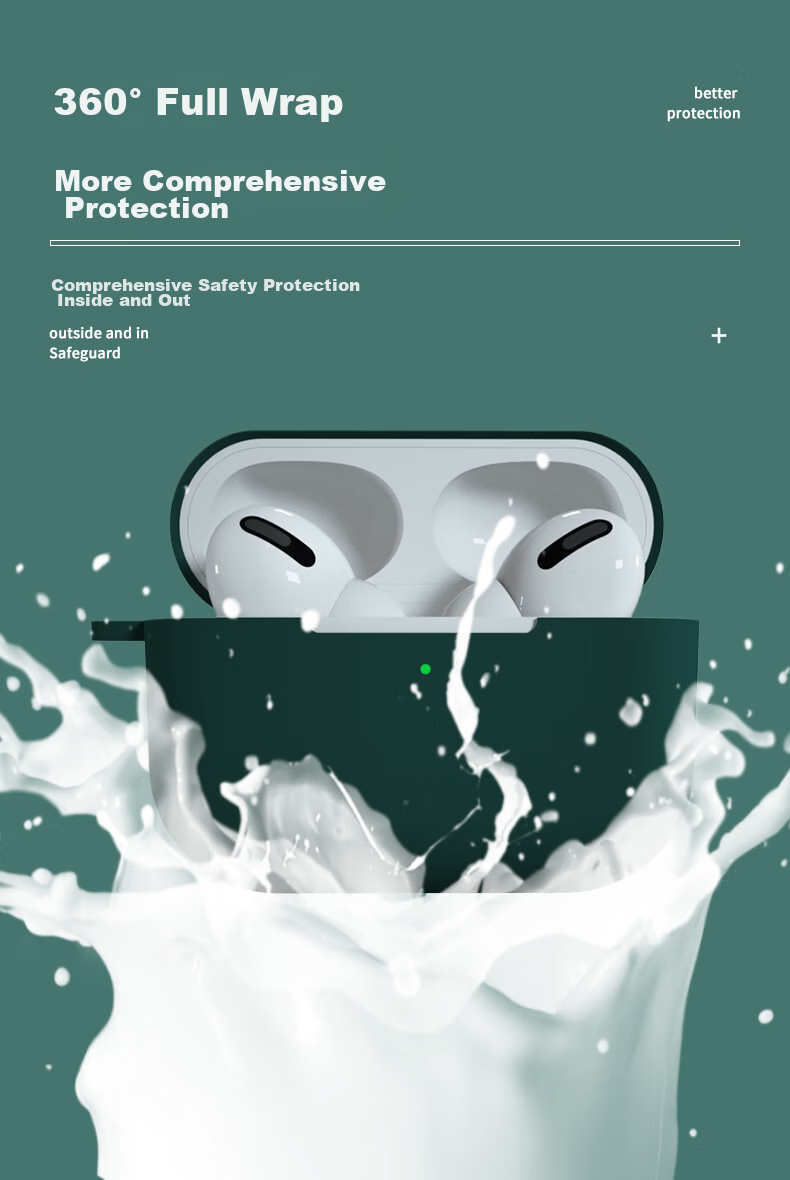 KMaxAI AirPods Pro Second Generation Protective Case, Silicone Soft Shell with Lanyard Hook, Apple True Wireless Earphones 2, C-Type Frosted Case, Anti-Fingerprint, Solid Color Simple Design, Xiangyi Ka 7
