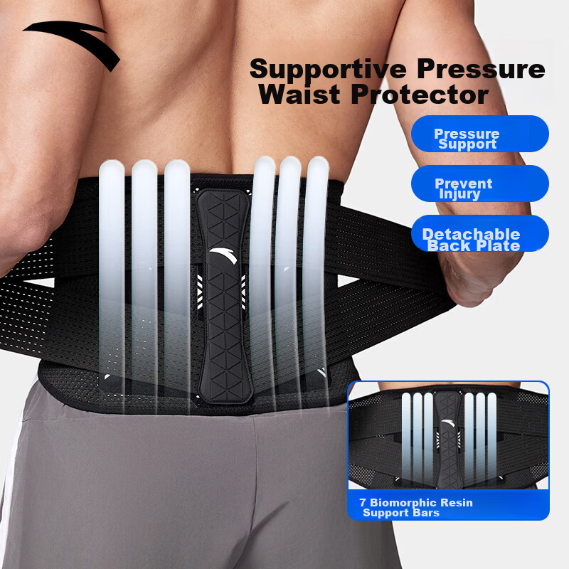 ANTA Waist Support Belt for Herniated Disc, Prolonged Sitting, Lumbar Muscle Strain, Lumbar Pain, Back Brace, Waist Protection, Back Support, Size L