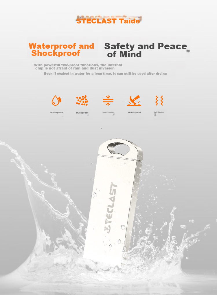 TECLAST 32GB USB Flash Drive, LeCun Series USB2.0 Bid And Tender Small USB Drive, Enterprise Bidding Business Waterproof Shockproof Portable Lightweight Mini Car Metal USB Stick 1
