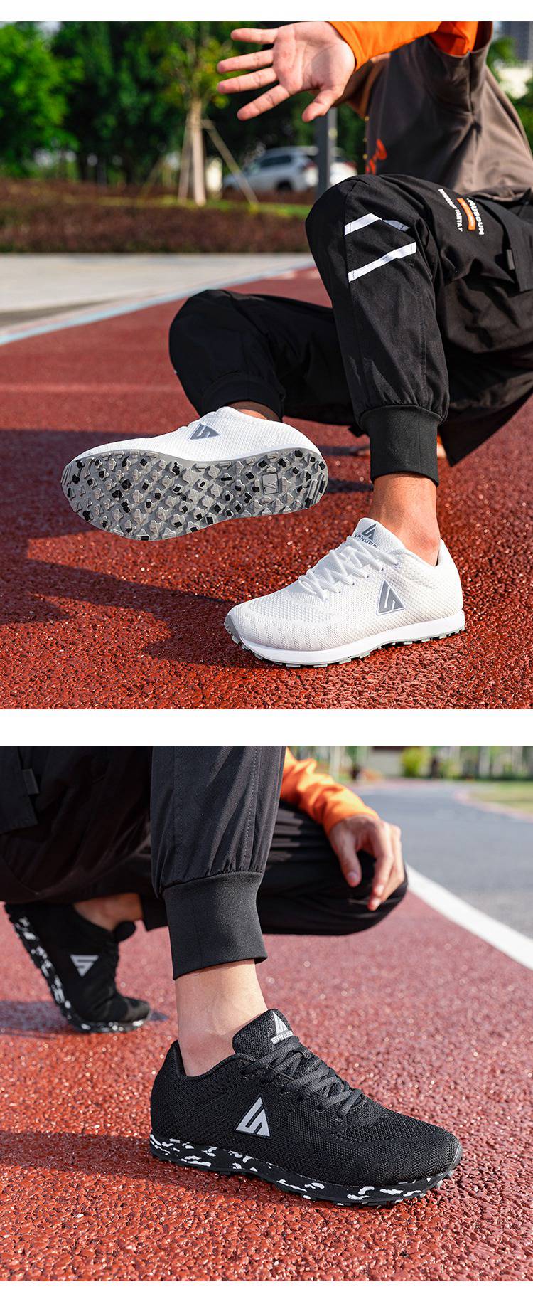 Shanjiang Middle School Entrance Exam Track And Field Shoes, Standing Long Jump Shoes for Men And Women, Specialized Running Shoes, 188PRO Black, Size 36 9