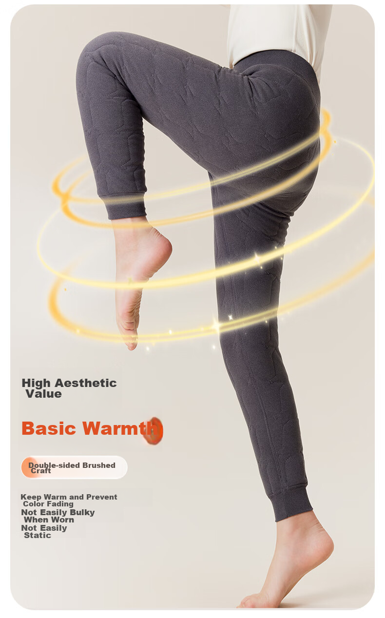 LangSha Children's Thermal Pants, Boys' Autumn And Winter Fleece-Lined Thick Cotton Pants, Girls' School Uniform Essential, Leggings for Older Children, Autumn Pants 9