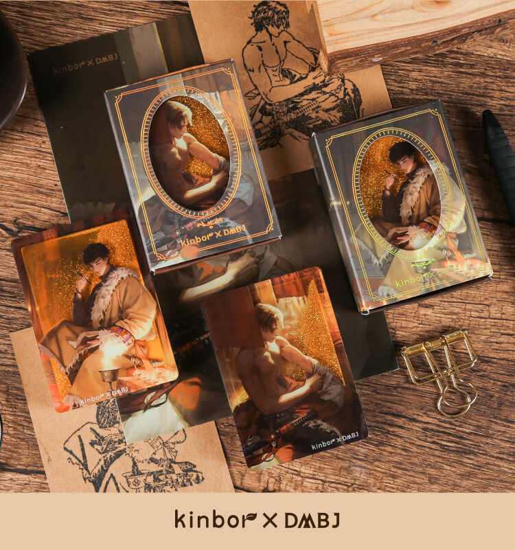 Kinbor Zhang Qiling's Grave Robbers' Chronicles Children's Acrylic Fluorescent Sand Stamp Gift Box, Journal Diary DIY Decoration Stationery Gift, Anime-Style Guzi DT57474 12