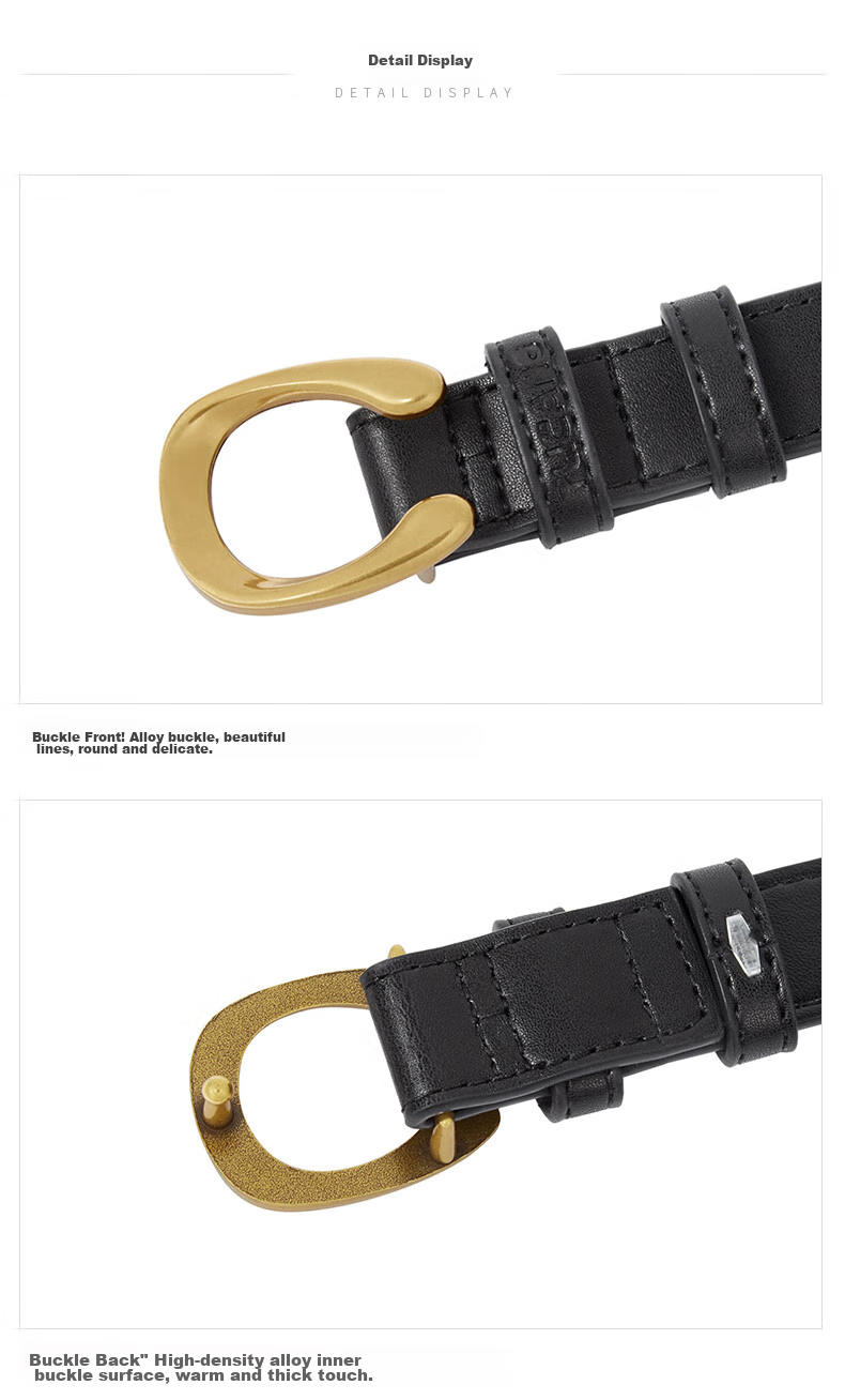 TUCANO Genuine Leather Belt with Pin Buckle for Women, Versatile Waistband, Fashionable Decorative Belt, Practical Birthday And 520 Gift 15