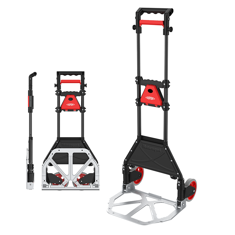 DU PONT Nai'an Series Folding Grocery Cart with Handle, Stair-Climbing Trolley, Portable Luggage And Cargo Carrier