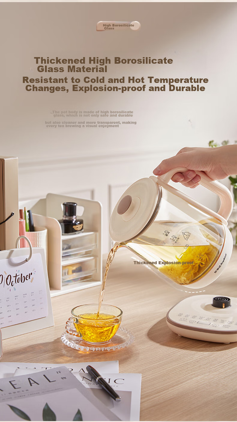 Royalstar Pure Titanium Health Kettle Constant Temperature Electric Water Boiler Office Home Tea Kettle Fully Automatic Insulated Integrated Flower Tea Kettle Latest Model YSH8086(Ti) 10