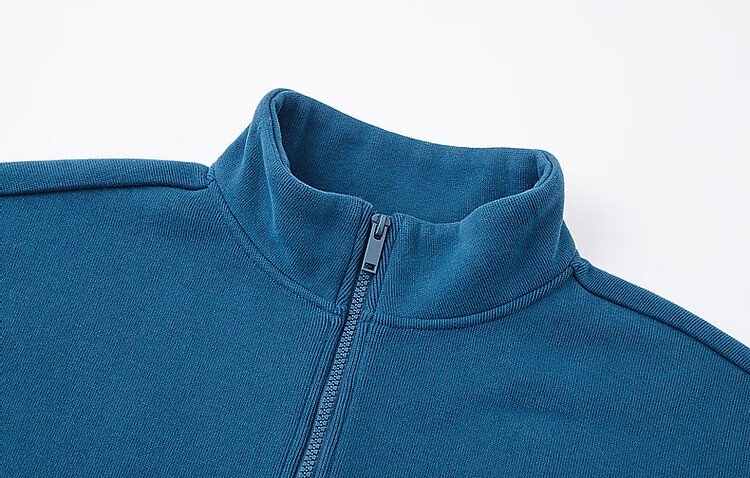 Dme [Smart Relaxation] Winter Minimalist Cloud Texture Cotton Letter Silicone Print Fashionable Stand Collar Zipper Sweatshirt for Women 14