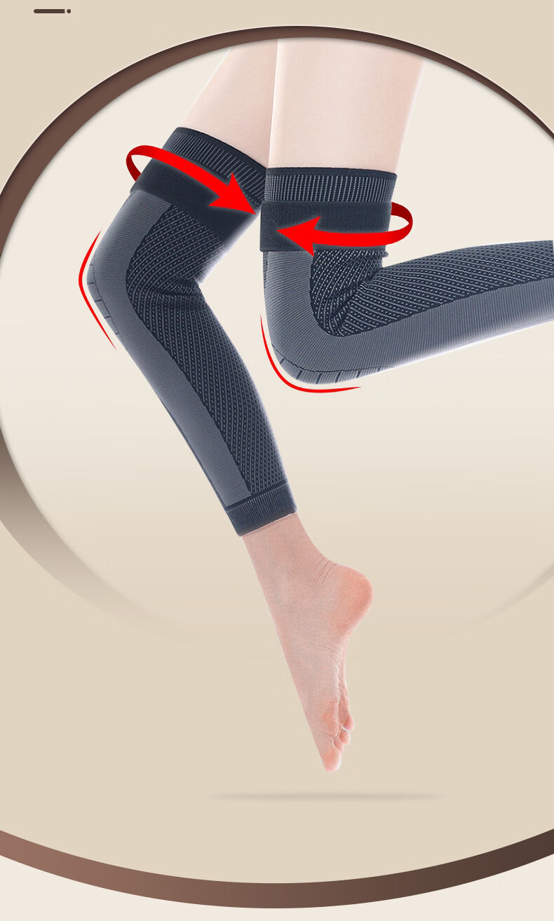 Chidong Knee Brace for Warmth, Arthritis Support for Men And Women, Extended Cold-Proof Compression Bandage, Elderly Anti-Cold Leg Support, Extended Version M 11