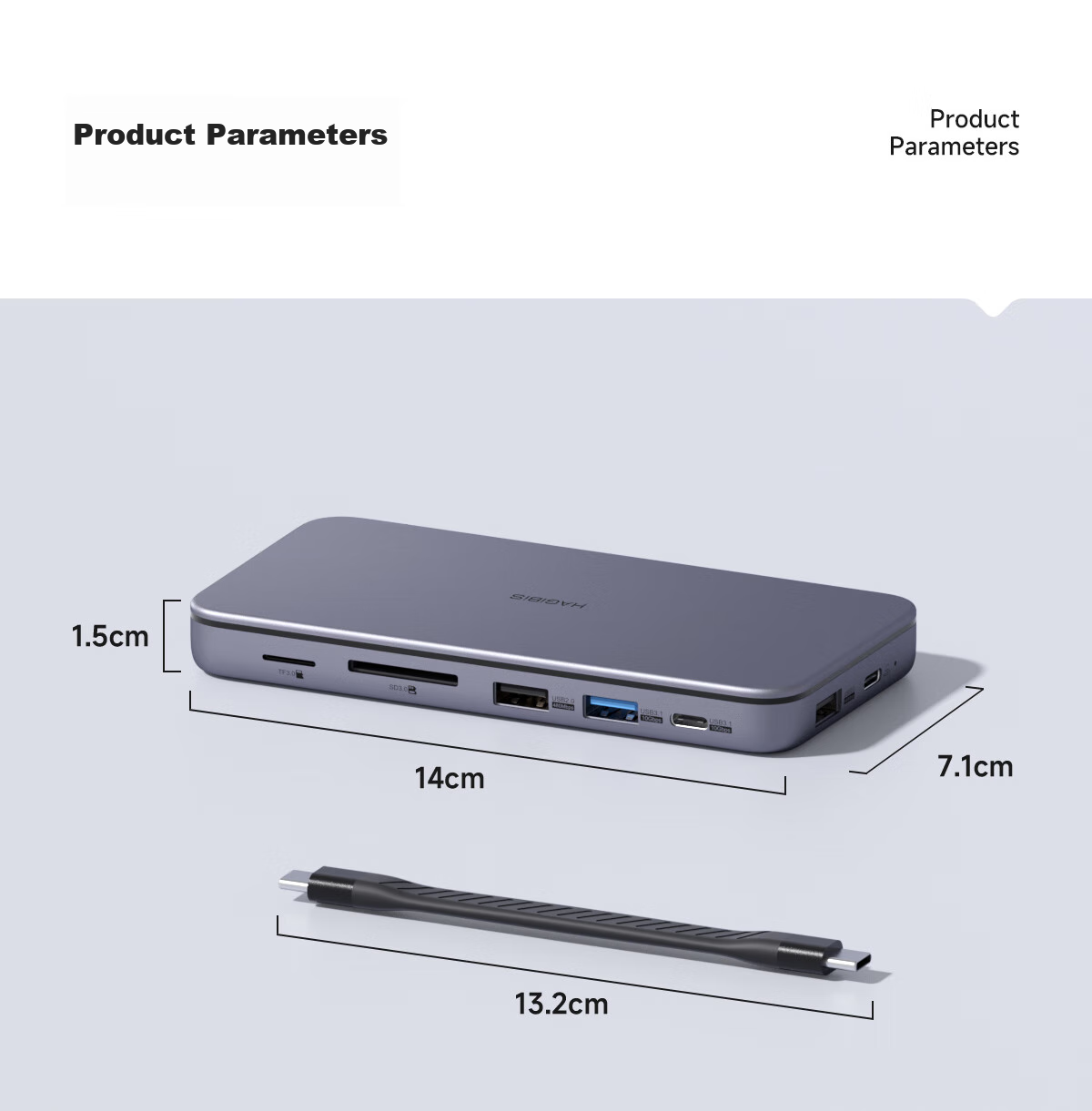Hagibis Hard Drive Enclosure Expansion Dock, Type-C Expansion Port, USB Multi-Interface Adapter, HDMI Converter, Thunderbolt 4 Compatible, Suitable for Apple Computers, Mac Laptops, M.2 Expansio 33